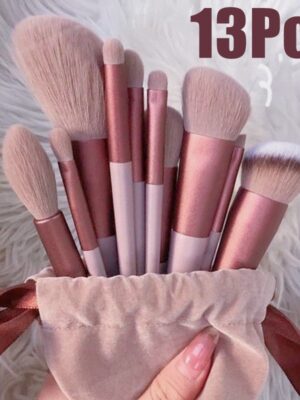13 PCS Makeup Brushes Set Eye Shadow Foundation Women Cosmetic Brush Eyeshadow Blush Powder Blending Beauty Soft Make Up Tools