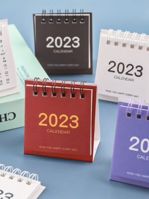 2023 Mini Calendar Table Calendar Desktop Calendar Scheduler Table Planner Yearly Agenda Organizer Desk School Office Supplies