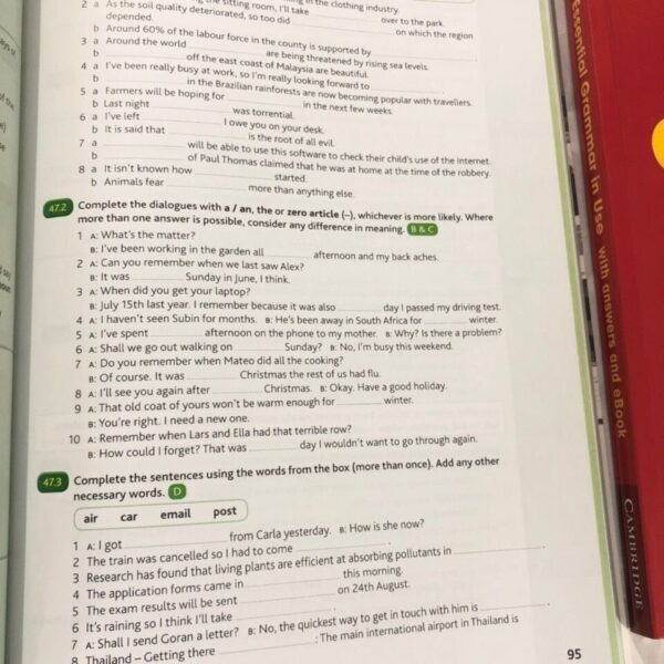 3 Books Cambridge Essential Advanced English Grammar In Use Collection Books Book Sets In English