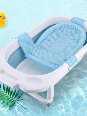 3 Support/4 Support Cross Shaped Kids Bath Mat Seat Non-slip Tub Pillow Seat Mat Baby Bath Net Adjustable Baby Bathtub Shower