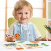 3D Wooden Puzzle Jigsaw Toys For Children Wood 3d Cartoon Animal Puzzles Intelligence Kids Early Educational Toys for children