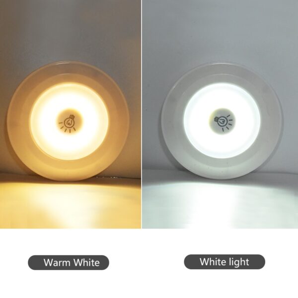 3W Super Bright Cob Under Cabinet Light LED Wireless Remote Control Dimmable Wardrobe Night Lamp Home Bedroom Kitchen Nightlight