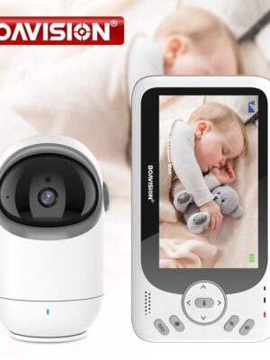4.3 Inch Video Baby Monitor With Pan Tilt Camera 2.4G Wireless 2 Way Audio Night Vision Surveillance Security Camera Babysitter