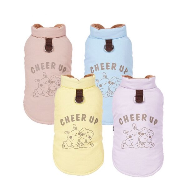 Autumn and Winter Warm Pet Sweater Thickened Cotton Padded Clothes Dog Windproof Plush Clothes Wholesale