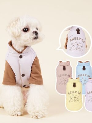 Autumn and Winter Warm Pet Sweater Thickened Cotton Padded Clothes Dog Windproof Plush Clothes Wholesale