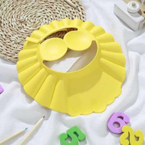 Cartoon Baby Bath Caps Baby Shampoo Cup Children Bathing Bailer Baby Shower Spoons Child Washing Hair Cup Kids bath tool