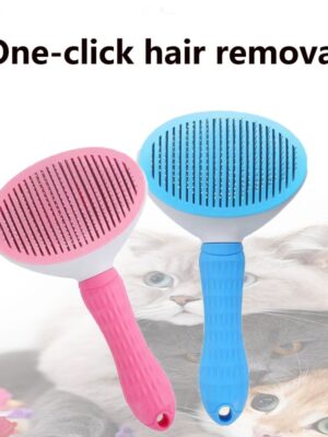 Cat Brush Pet Grooming Brush for Cats Cat Comb Dog Hair Remover Brush Pet Grooming Slicker Needle Comb Cleaning Slicker Brush Fo