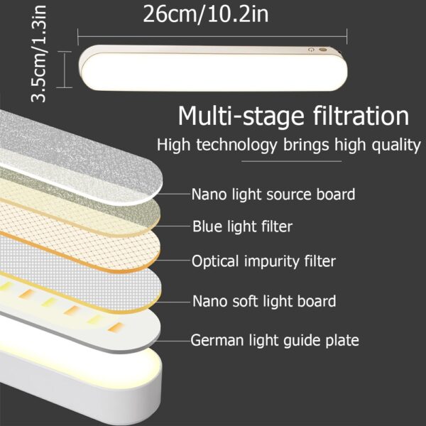 Desk Lamp Rechargeable Lamp Led Table Lamp Magnetic Study Reading Light Office USB Computer Cabinet Bedroom Bedside Lamp