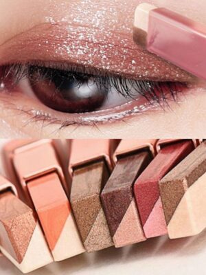 Double Color Glitter Eye shadow Stick Matte Eyeshadow Makeup Waterproof Bicolor Shimmer Cosmetics Beauty Makeup Tool