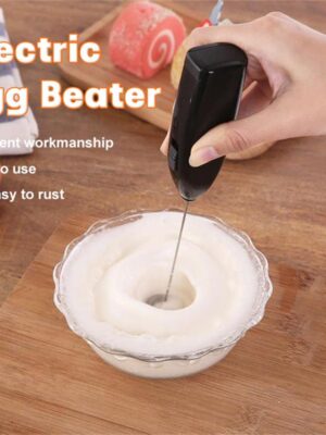 Electric Egg Beater Milk Frother For Coffee Household Kitchen Mini Stainless Steel Coffee Milk Tea Blender