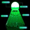 Endurance Flight Stability Vibration Damping Glow in The Dark Shuttlecocks Unbreakable Fluorescent Badmintons Sport Supplies