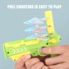 HOT！Airplane Launcher Bubble Catapult With 6 Small Plane Toy Funny Airplane Toys for Kids plane Catapult Gun Shooting Game Gift