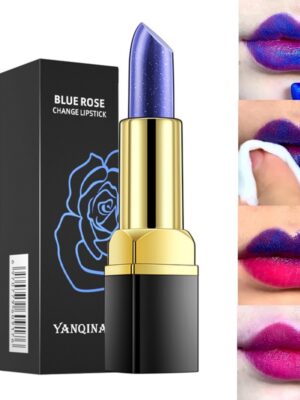 Lip Balm Blue Rose Lipstick Waterproof Temperature Color Changing Moisturizing Base Makeup Long Lasting Natural Beauty