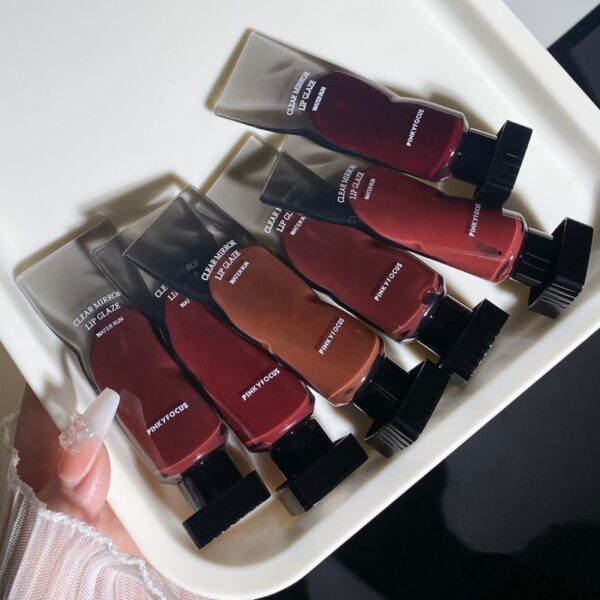 Mirror Lip Gloss High Gloss Moisturizing Sexy Red Lip Tint Lipstick Makeup Longlasting Non-stick Cup Water Lip Glaze Beauty