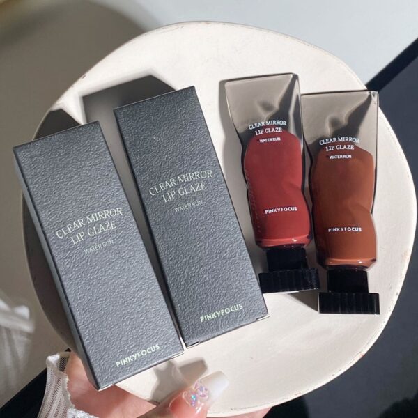 Mirror Lip Gloss High Gloss Moisturizing Sexy Red Lip Tint Lipstick Makeup Longlasting Non-stick Cup Water Lip Glaze Beauty