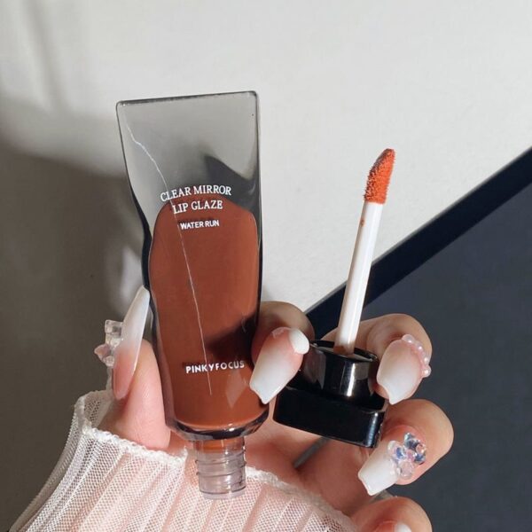 Mirror Lip Gloss High Gloss Moisturizing Sexy Red Lip Tint Lipstick Makeup Longlasting Non-stick Cup Water Lip Glaze Beauty