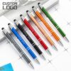 Personalized Custom Logo Metal Multicolor Ball Point Pen Business Advertising Office Pens Birthday Party Gift School Stationery