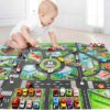 Road Mat Children Traffic Car Map Boy Girls Educational Toy Road Carpet Playmat For Baby Mats Cartoon City Rug Kids Toys Games