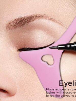 Silicone Eyeliner Makeup Stencils Wing Tips Marscara Drawing Lipstick Wearing Aid Face Cream Mask Applicator Makeup beauty tool